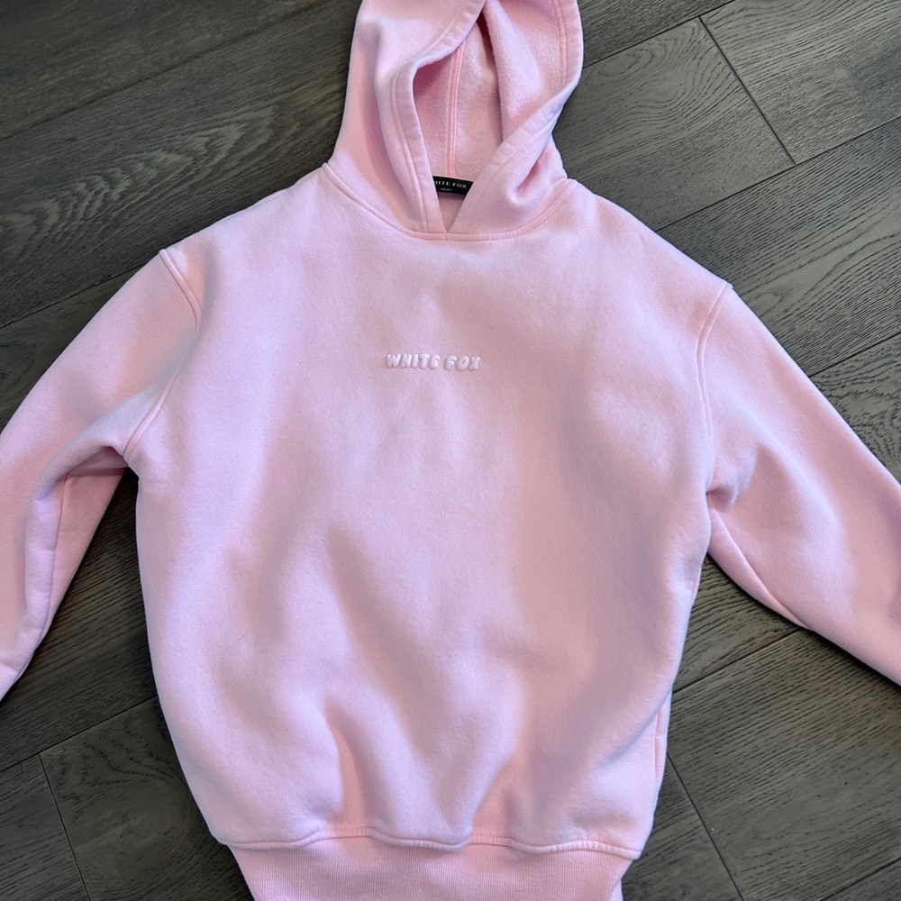 White Fox Leisure Hoodie (Pink) - XS